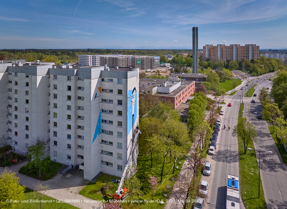 04.05.2023 - Graffiti am Karl-Marx-Ring 75 in Neuperlach